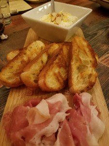 Prosciutto, Honey, Almonds & Toasted Bread